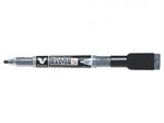 Whiteboard marker Pilot med magnet og cleaner. 1,3mm sort